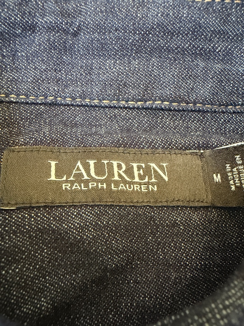 Lauren by Ralph Lauren Jamelko Classic Fit Denim Button-Up Shirt - NWOT - Picture 2 of 12